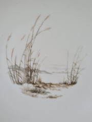 Набор тарелок винтажный Seltmann Weiden с лесными пейзажами, фарфор, 6 шт., 17,5 x 17,5 x 3 см, 9 x 9 x 2 см, Германия, 1960-70гг.