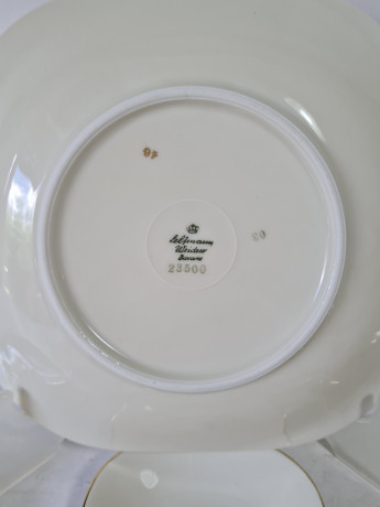 Набор тарелок винтажный Seltmann Weiden с лесными пейзажами, фарфор, 6 шт., 17,5 x 17,5 x 3 см, 9 x 9 x 2 см, Германия, 1960-70гг.