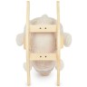 bieco Schaukelpferd Plusch Bar Schaukeltier 60 cm Baby Wippe Holz Spielzeug ab 9 M Schaukeltiere Лошадка-качалка Плюшевая перекладина Животное-качалка 60 см Детская качалка Деревянная игрушка от 9 м Животные-качалки