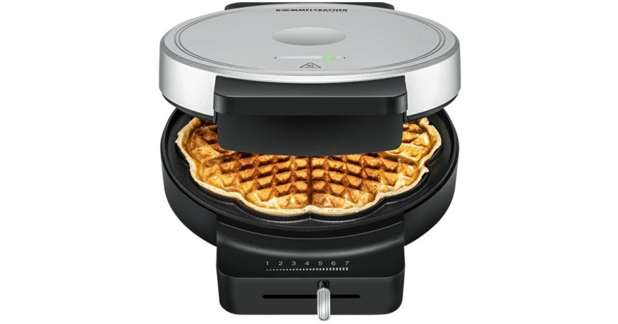 Rommelsbacher Rommelsbacher Waffelautomat WA 850, Waffeleisen schwarz/silber, 850 Watt  schwarz/silber Вафельница Rommelsbacher WA 850, вафельница черный/серебристый, 850 Вт