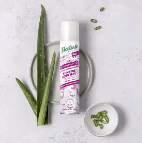 Batiste Trockenshampoo Sensible Kopfhaut Сухой шампунь для волос для чувствительной кожи головы, с алоэ вера, 200мл
