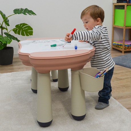 LittleTom Spieltisch oval inkl 1 Stuhl Rosa Овальный игровой стол с 1 стулом розовый