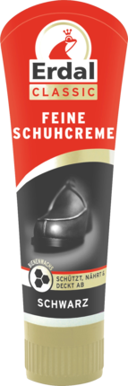 Erdal качественный крем для чистки обуви  чёрный, 75 мл