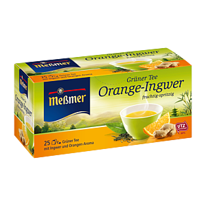 Messmer Зеленый чай с апельсином и имбирем 44г, 25 пакетиков