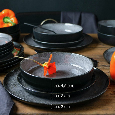 Moritz & Moritz Moritz & Moritz Tafelservice 18-tlg. Digital anthrazit Сервиз Moritz &amp; Moritz 18 предметов. Цифровой