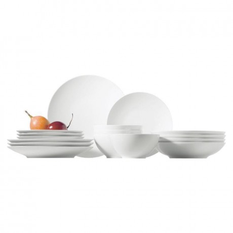 Thomas Thomas Loft Weiss Kombi-Set 4 Personen mit Bowl 16-tlg. Комбинированный набор Thomas Loft Weiss на 4 персоны с чашей из 16 предметов.