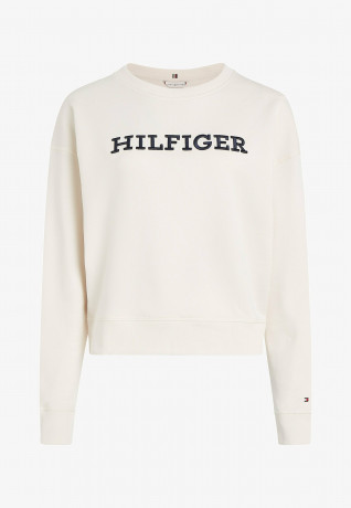 Tommy Hilfiger REG MONOTYPE EMB Sweatshirt weathered white REG MONOTYPE EMB Толстовка выветрившийся белый