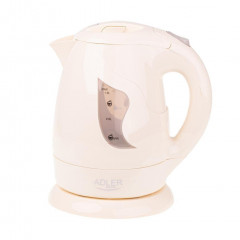 Adler Adler Wasserkocher AD 08 B Mini-Reisewasserkocher, 1 Liter, Wasserstandsanzeige, Abschaltautomatik, beige  Чайник Adler AD 08 B мини дорожный чайник, 1 литр, индикатор уровня воды, автоматическое отключение, бежевый