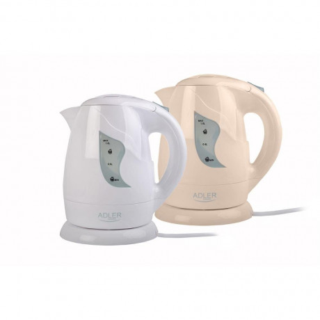 Adler Adler Wasserkocher AD 08 B Mini-Reisewasserkocher, 1 Liter, Wasserstandsanzeige, Abschaltautomatik, beige  Чайник Adler AD 08 B мини дорожный чайник, 1 литр, индикатор уровня воды, автоматическое отключение, бежевый
