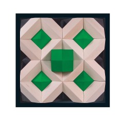 SINASPIELZEUG Holzspielzeug Bausteinspiel PYROM grun Деревянный строительный блок игра PYROM зеленый