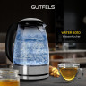 Gutfels Gutfels Wasserkocher WATER 4010, 1.7 l, 2200 W, XL-Kocher mit blauer Ambientebeleuchtung  Чайник Gutfels WATER 4010, 1,7 л, 2200 Вт, чайник XL с синей подсветкой