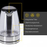 Gutfels Gutfels Wasserkocher WATER 4010, 1.7 l, 2200 W, XL-Kocher mit blauer Ambientebeleuchtung  Чайник Gutfels WATER 4010, 1,7 л, 2200 Вт, чайник XL с синей подсветкой