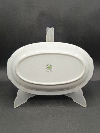 Поднос винтажный Freiberger "Розовые цветы", фарфор, 26 х 14 см, ГДР, 1970-80гг.