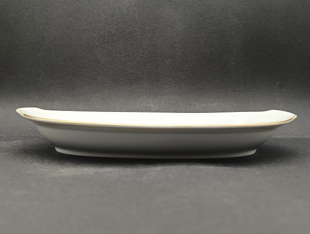 Поднос винтажный Freiberger "Розовые цветы", фарфор, 26 х 14 см, ГДР, 1970-80гг.