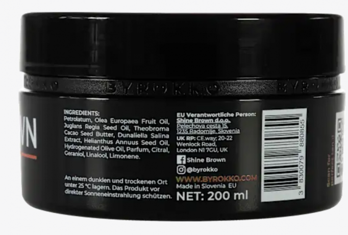 Byrokko Braunungsbeschleuniger Creme shine brown Original, Крем-ускоритель загара, придающий сияние коричневому оттенку, Оригинальный, 200 мл