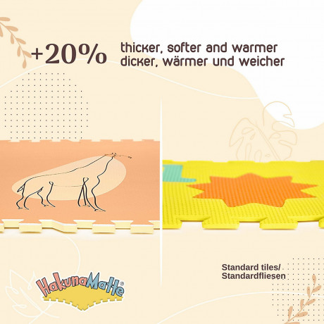Hakuna Matte XXL Puzzlematte fur Babys – Jungle Sunset Puzzlematten Коврик-пазл XXL для малышей