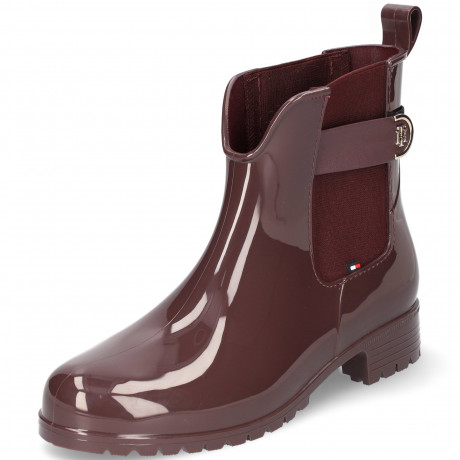 Tommy Hilfiger HARDWARE Wellies Deep Burgundy ОБОРУДОВАНИЕ Резиновые сапоги глубокий бордовый