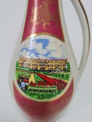 GVD BAVARIA Фарфоровая ваза-кувшин с позолотой "Королевский замок", 19см, Германия, 1970-80гг.