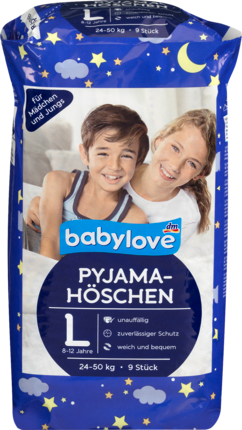 babylove Пижама-Höschen Размер L 8-12 Лет, 24-50kg, 9 шт