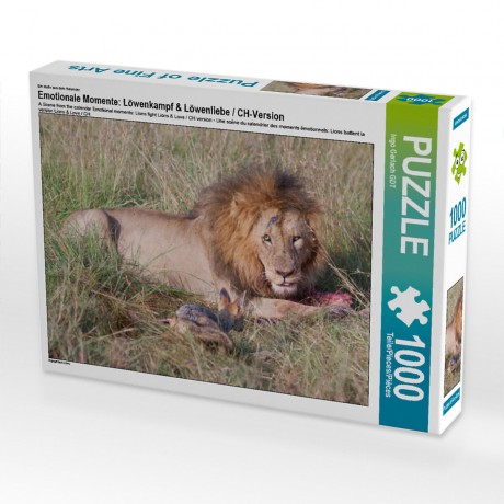 CALVENDO Puzzle CALVENDO Puzzle Emotionale Momente: Lowenkampf  Lowenliebe \/ CH-Version Пазл CALVENDO Puzzle Эмоциональные моменты: бой льва лев любовь / версия CH