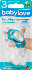 babylove Соска (успокаивающая), anatomisch, Силикон	, Gr. 3, Fuchs / Schiff, 2 шт