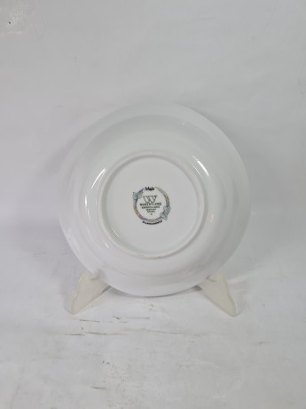 Миска сервировочная винтажная Winterling Kirchenlamitz / Maja с декором в пастельных тонах, фарфор, 21.5 см, Германия, 1960-70гг.