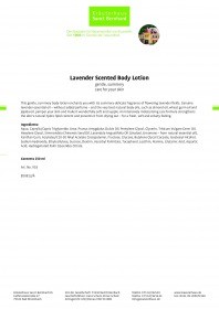 Krauterhaus Sanct Bernhardt Lavender Scented Body Lotion, 250 мл