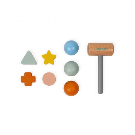 Janod Sweet Cocoon Schlag- und Sortierspiel Игра «Сладкий кокон»: попадание и сортировка