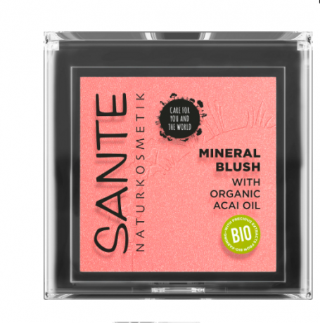 Sante Rouge Mineral Blush 01 Mellow Peach, Санте Натуральные минеральные румяна 01 Сочный персик