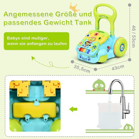 COSTWAY® Lauflernwagen mit Lichtern und Musik Детские ходунки со светом и музыкой