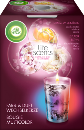 AirWick Свеча Farb- и Duftwechselkerze Life Scents Sommervergnügen, 1 шт