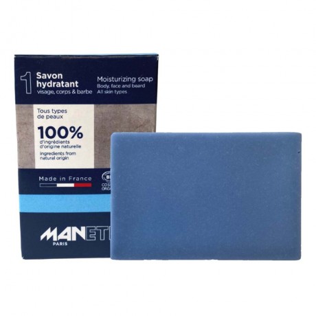 MANETIK Body. Face & Beard Soap Moisturizing 100g  Тело. Мыло для лица и бороды увлажняющее 100г