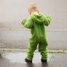 Hoppediz Overall aus Fleece Babyeinteiler grun Комбинезон из флиса детский цельнокроеный зеленый