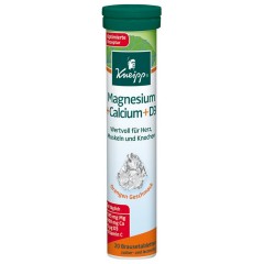 Kneipp Magnesium + Calcium Brausetabletten Nahrungserganzungsmittel Vitamine &amp; Mineralstoffe, 20 шт.