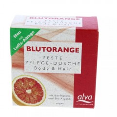 Alva Naturkosmetik Blutorange Feste Pflegedusche Body &amp; Hair  Кровавый апельсин твердый уход для душа для тела и волос