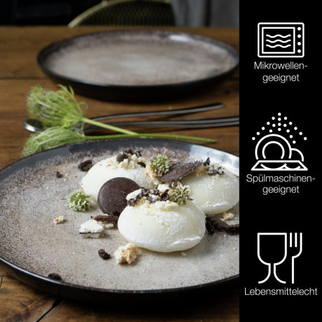 Moritz & Moritz Moritz & Moritz Dessertteller 6-tlg. DIGITAL beige Десертные тарелки Moritz &amp; Moritz 6 шт. ЦИФРОВОЙ