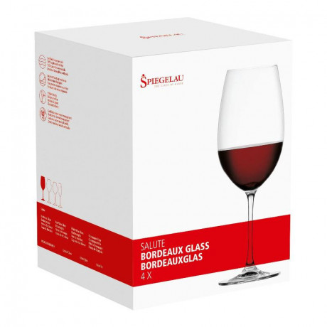 Spiegelau Spiegelau Salute Bordeaux Glas Set 4-tlg. 710 ml Бокалы для бордо Spiegelau Salute Набор из 4 предм. 710мл