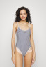 Tommy Hilfiger ONE PIECE Swimsuit indigo blue/ white ONE PIECE Купальник синий индиго/белый