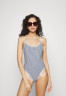 Tommy Hilfiger ONE PIECE Swimsuit indigo blue/ white ONE PIECE Купальник синий индиго/белый