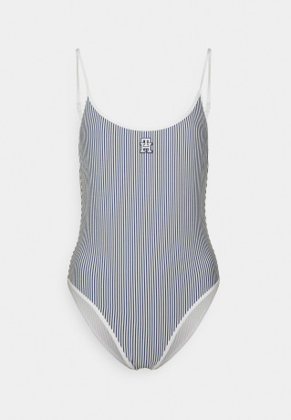 Tommy Hilfiger ONE PIECE Swimsuit indigo blue/ white ONE PIECE Купальник синий индиго/белый