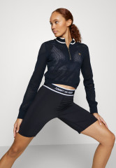 Tommy Hilfiger FITTED TAPE SHORT Leggings desert sky КОРОТКИЕ ОБЛЕГАЮЩИЕ ЛЕНТЫ Леггинсы небо пустыни