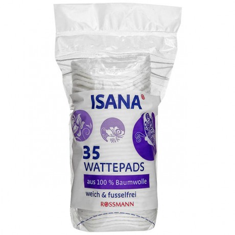 ISANA Wattepads Ватные диски для всех типов кожи 35 шт.