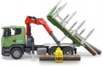Bruder BRUDER 03524 Scania R-Serie Holztransport LKW mit Ladekran 1:16 Лесовоз BRUDER 03524 Scania R-Series с краном-манипулятором 1:16
