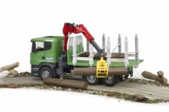 Bruder BRUDER 03524 Scania R-Serie Holztransport LKW mit Ladekran 1:16 Лесовоз BRUDER 03524 Scania R-Series с краном-манипулятором 1:16