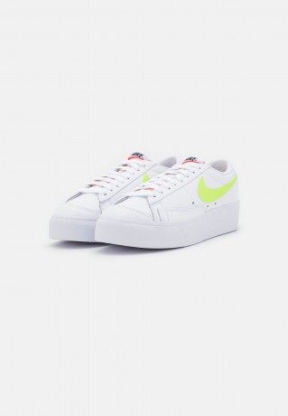 Nike Sportswear W BLAZER LOW PLATFORM Sneaker low white/light lemon twist/black/team orange W BLAZER LOW PLATFORM Низкие кроссовки женские белый/светлый лимонный твист/черный/оранжевый