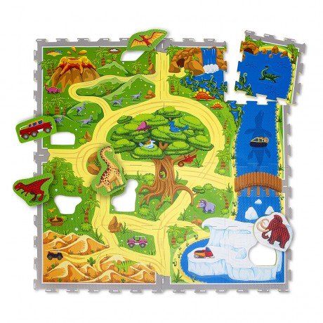 Hakuna Matte Puzzlematte fur Babys – Dinosauriersafari Puzzlematten Детский коврик-пазл