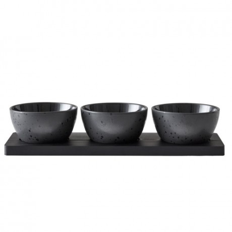 Bitz Bitz Galaxy Black Kabarett Set 4-tlg. 32x11x6 cm Набор кабаре Bitz Galaxy Black из 4 предм. 32x11x6см
