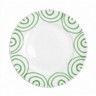 Gmundner Keramik Gmundner Keramik Grungeflammt Dessertteller / Fruhstucksteller Gourmet d: 22 cm / h: 2,2 cm Керамическая десертная тарелка Gmundner с зеленым пламенем / тарелка для завтрака для гурманов d: 22 см / высота: 2,2 см
