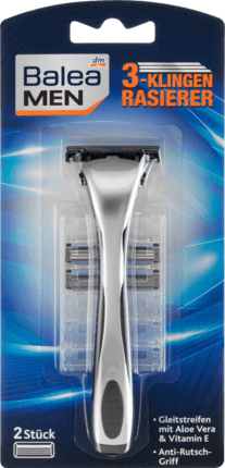 Balea MEN Бритва с 3-мя лезвиями c экстрактом алоэ вера и витамином E , 1 шт