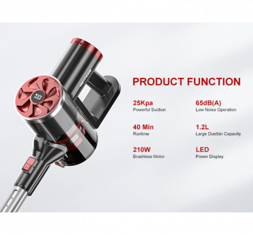 Tocmoc Tocmoc Akku-Hand-und Stielstaubsauger PCare 6 in 1 kabelloser Staubsauger P4, Echtzeit-Leistungsanzeige, 210,00 W, Beutellos, 65000 U/min, 20 kPa/10 kPa, 2 Geschwindigkeiten, 40 min, Doppelzyklon Беспроводной ручной пылесос Tocmoc PCare 6 в 1, бес